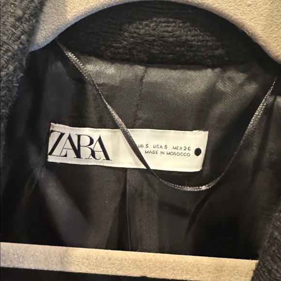 Zara Tweed Blazer Jacket w Gold Buttons - Picture 3 of 8